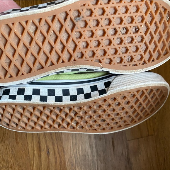 Vans Checkered Green Old Skool Style Van Size 1 Boys Unisex - Picture 4 of 7